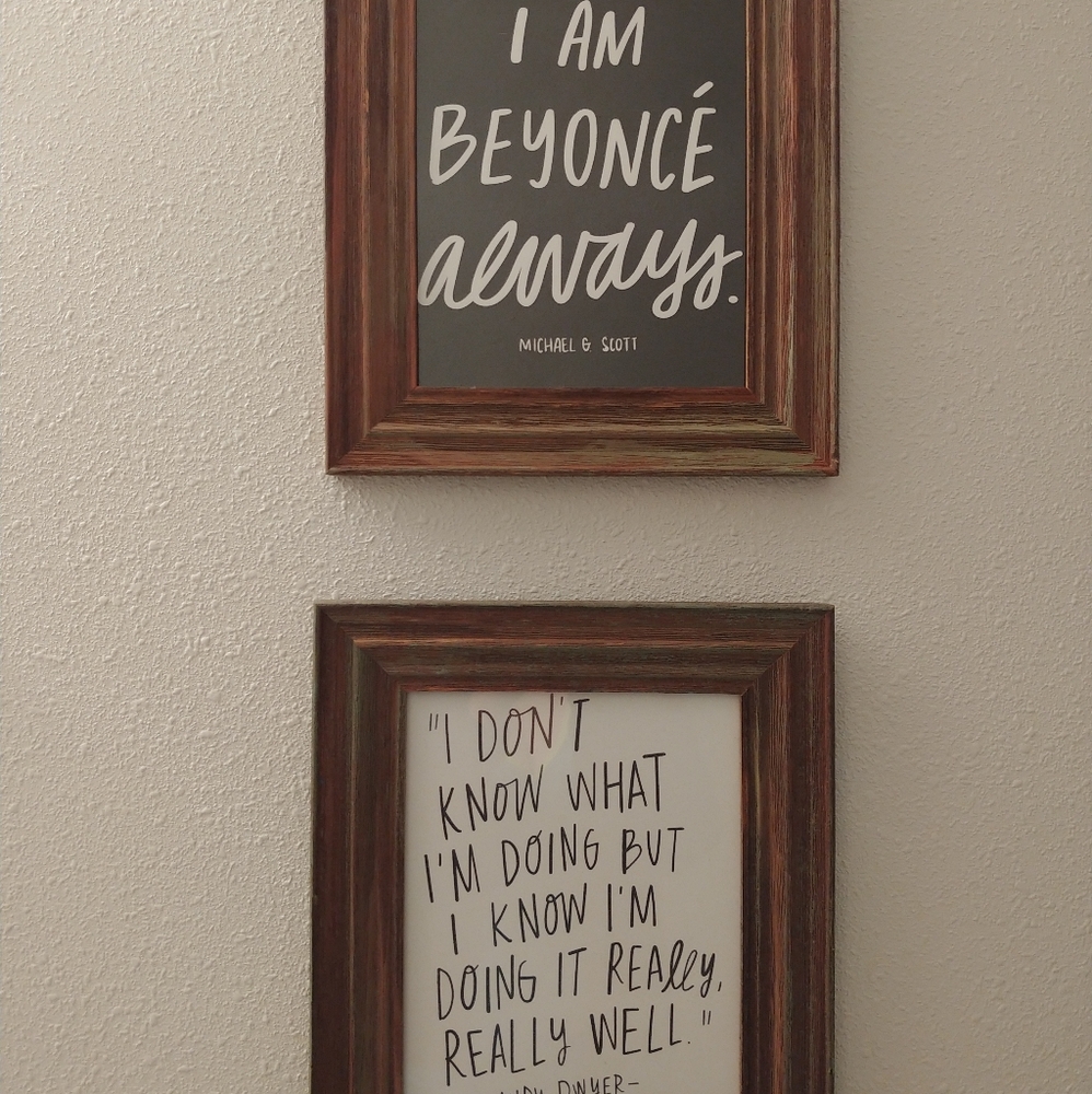 The Office and Parks and Recreation framed prints